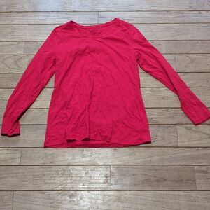 Juniors No Boundaries bright red lightweight long sleeve tshirt size XL 15-17